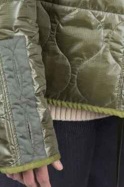 Nylon Quilting Lining RING Coat - Khaki -Lemaire Shop Kapital Nylon Quilting Lining RING Coat Khaki EK 1307 noe 06 m