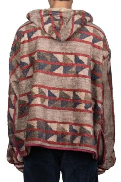 PUEBLO Stripe Fleece BAJA Parka -Lemaire Shop Kapital PUEBLO Stripe Fleece BAJA Parka K2210LC107 viv 04 m