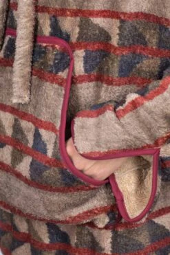 PUEBLO Stripe Fleece BAJA Parka -Lemaire Shop Kapital PUEBLO Stripe Fleece BAJA Parka K2210LC107 viv 05 m