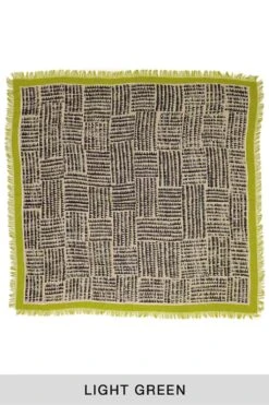 Rayon Fringe Stole (HACKSAW-BLOCK) - 3 Color Choices -Lemaire Shop Kapital Rayon Fringe Stole HACKSAW BLOCK 3 Color Choices K2309XG528 13