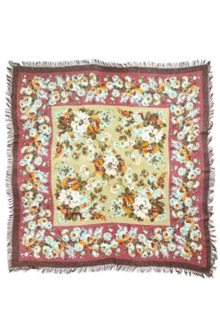 Rayon Fringe Stole NADESHIKO Champetre - 3 Color Choices