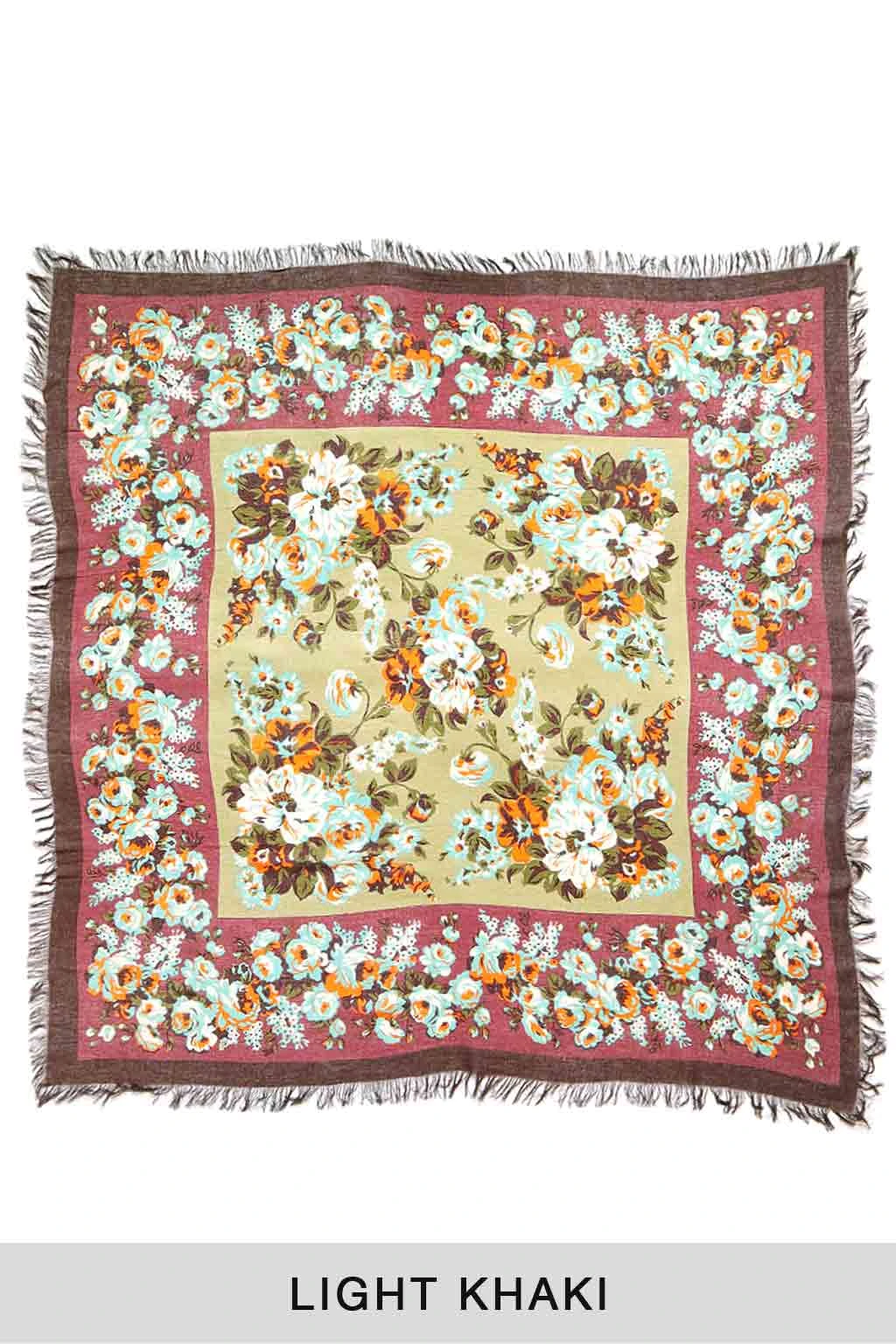 Rayon Fringe Stole NADESHIKO Champetre - 3 Color Choices 5 Rayon Fringe Stole NADESHIKO Champetre - 3 Color Choices - Image 5