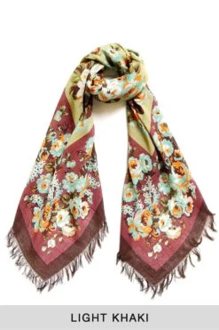 Rayon Fringe Stole NADESHIKO Champetre - 3 Color Choices 15 Rayon Fringe Stole NADESHIKO Champetre - 3 Color Choices -Lemaire Shop Kapital Rayon Fringe Stole NADESHIKO Champetre 3 Color Choices K2309XG527 viv 12