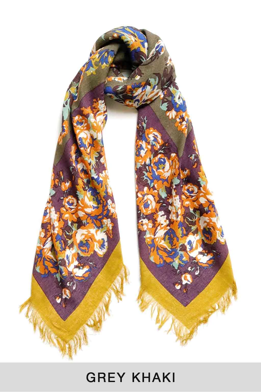 Rayon Fringe Stole NADESHIKO Champetre - 3 Color Choices 8 Rayon Fringe Stole NADESHIKO Champetre - 3 Color Choices - Image 8