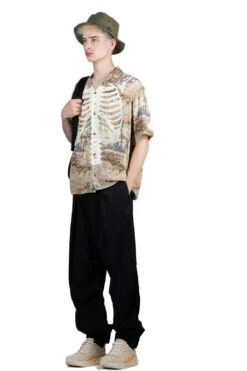 Rayon KAMEKAMEHA BONE Aloha Shirt - Brown -Lemaire Shop Kapital Rayon KAMEKAMEHA BONE Aloha Shirt Brown EK 1214SS BR noe 27 m