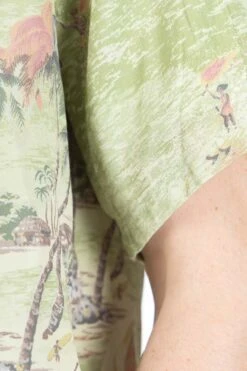 Rayon KAMEKAMEHA BONE Aloha Shirt - Khaki 13 Rayon KAMEKAMEHA BONE Aloha Shirt - Khaki -Lemaire Shop Kapital Rayon KAMEKAMEHA BONE Aloha Shirt Khaki EK 1214SS KHA 06 m