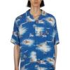 Rayon KAMIKAZE Aloha Shirt - Blue