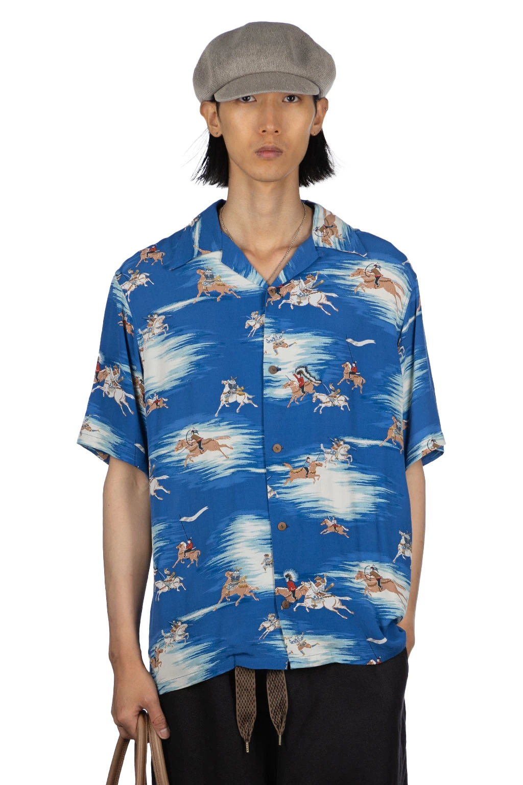 Rayon KAMIKAZE Aloha Shirt - Blue 1 Rayon KAMIKAZE Aloha Shirt - Blue
