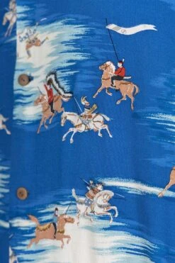 Rayon KAMIKAZE Aloha Shirt - Blue 12 Rayon KAMIKAZE Aloha Shirt - Blue -Lemaire Shop Kapital Rayon KAMIKAZE Aloha Shirt Blue K2305SS196 06 m