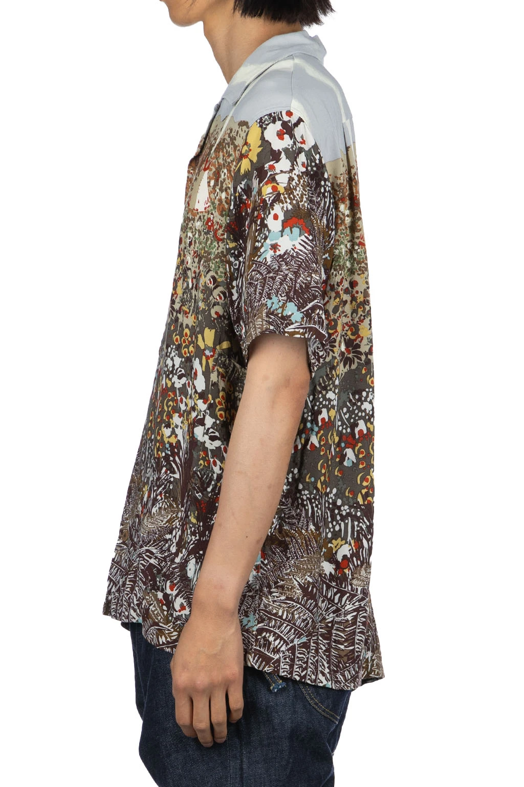 Rayon NABAJO LAND Aloha Shirt - Light Grey 3 Rayon NABAJO LAND Aloha Shirt - Light Grey - Image 3