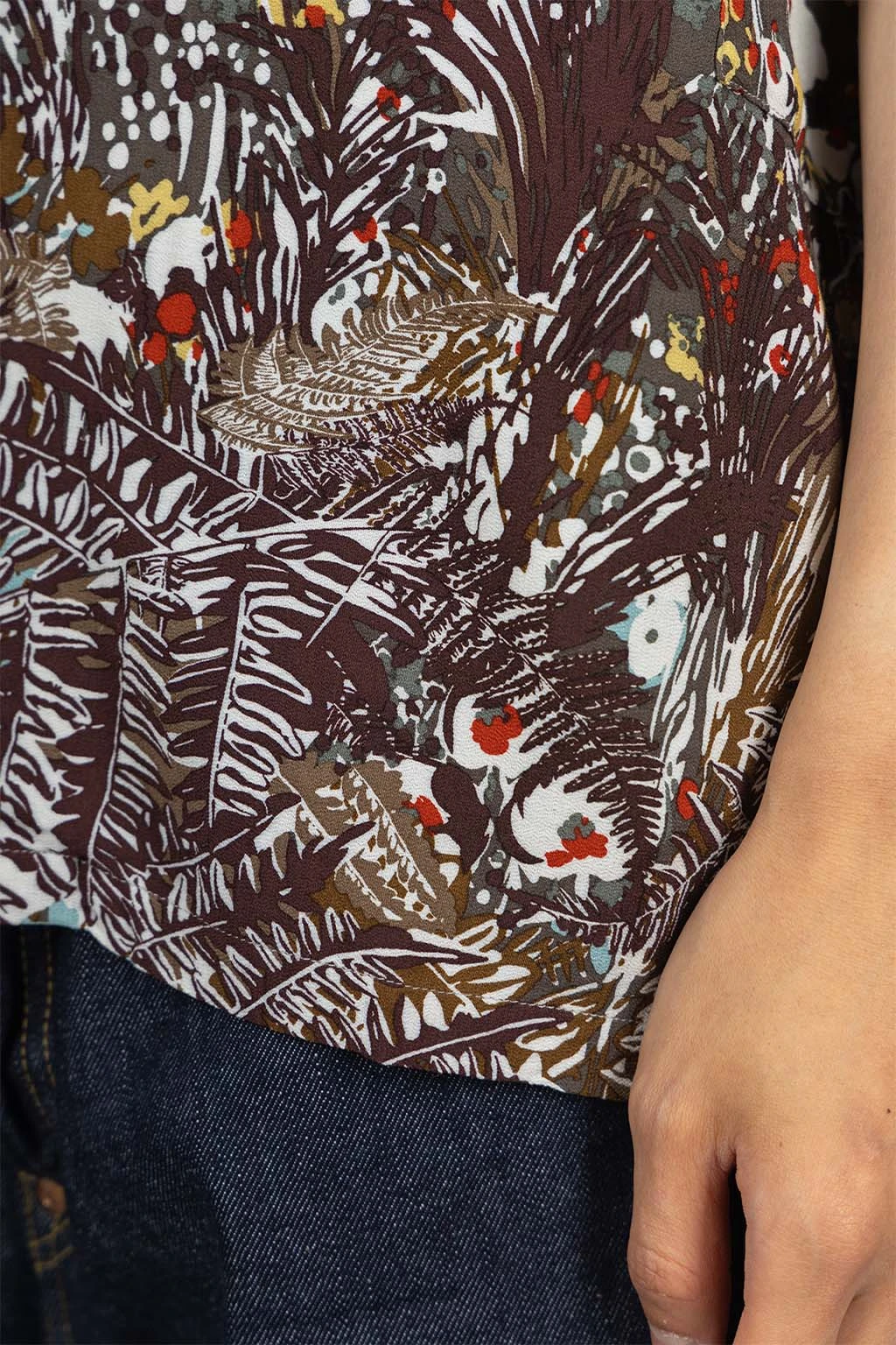 Rayon NABAJO LAND Aloha Shirt - Light Grey 6 Rayon NABAJO LAND Aloha Shirt - Light Grey - Image 6