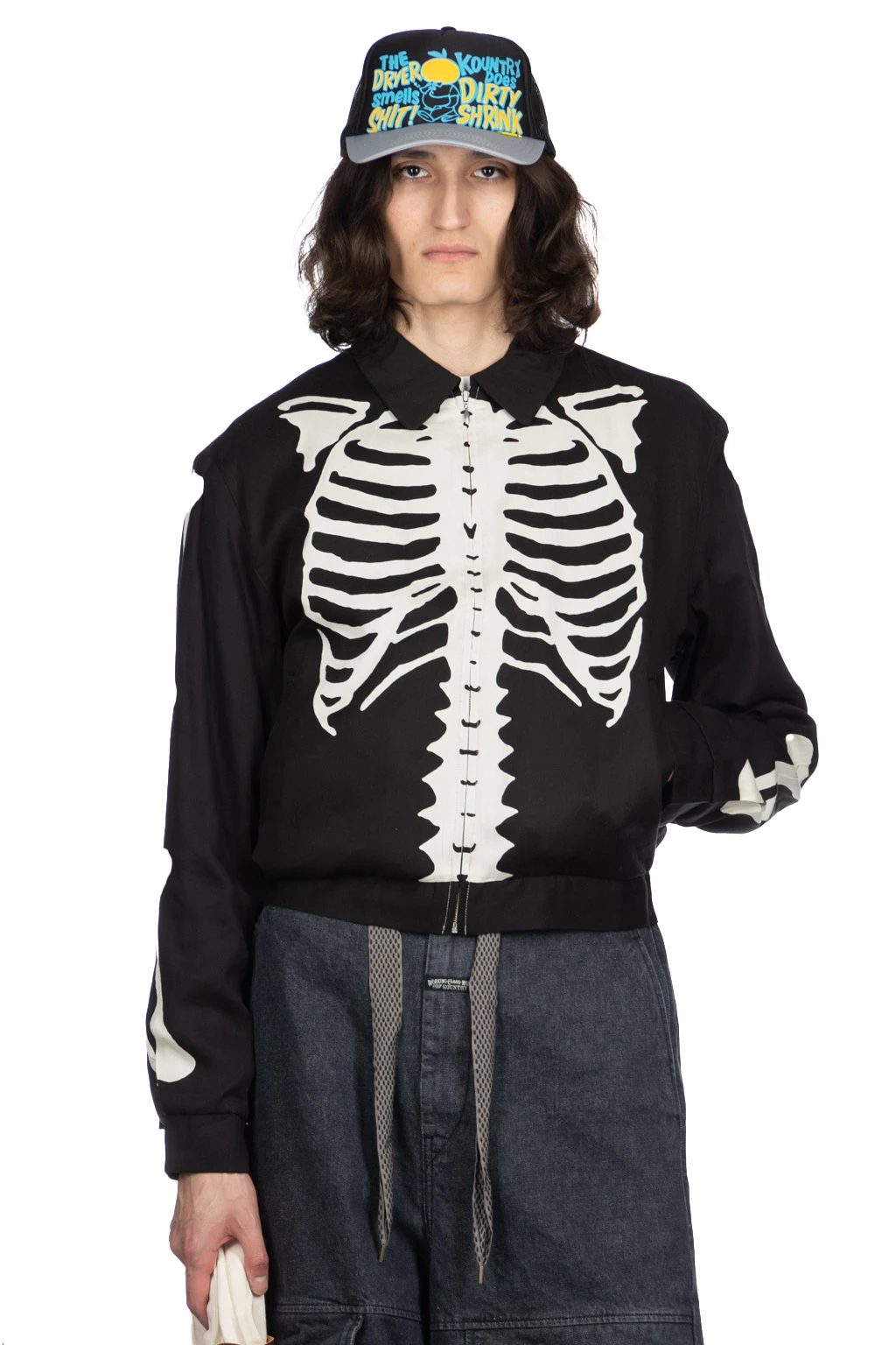 Rayon Twill BONE Drizzler JKT - Black 1 Rayon Twill BONE Drizzler JKT - Black