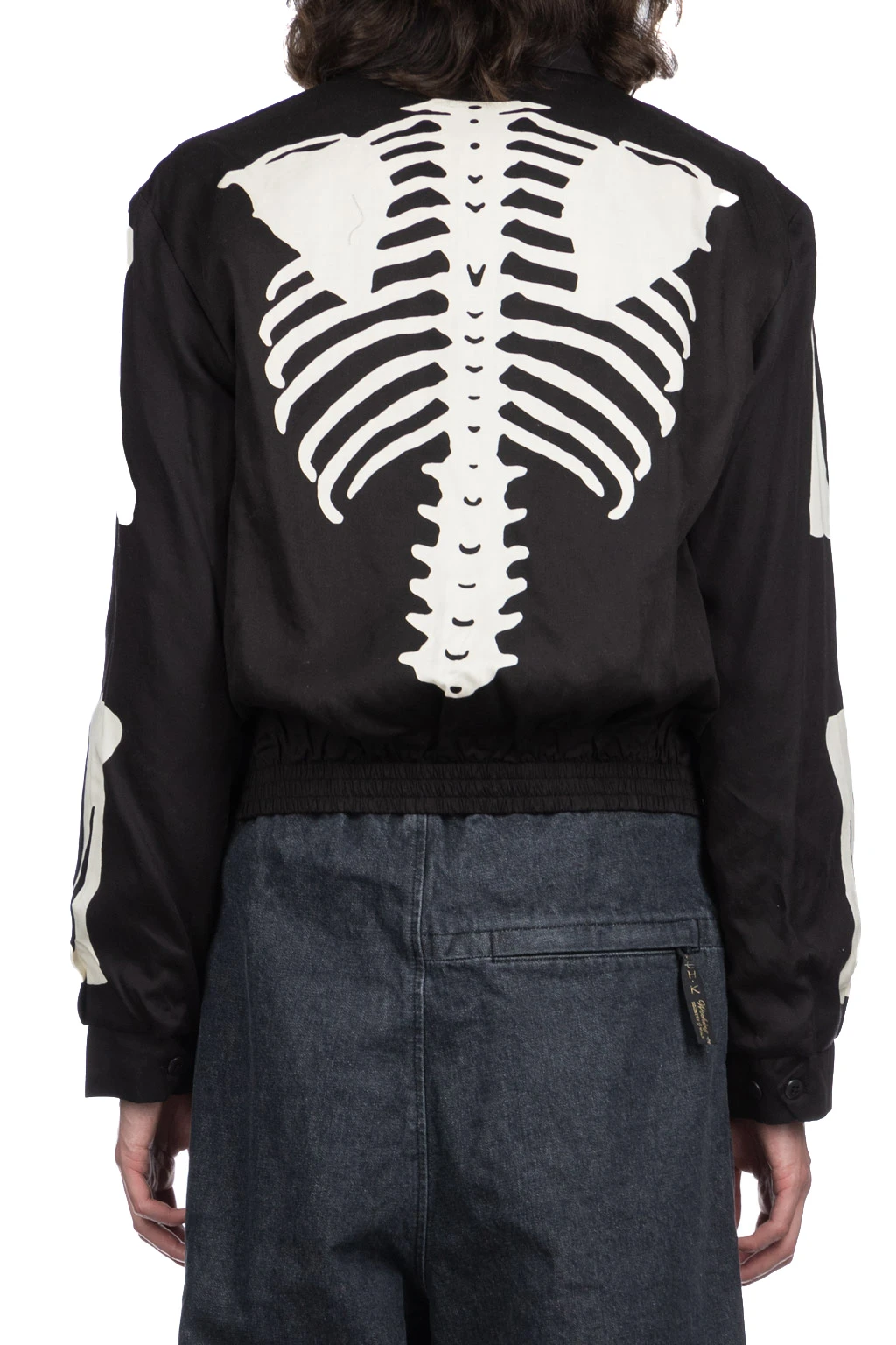 Rayon Twill BONE Drizzler JKT - Black 4 Rayon Twill BONE Drizzler JKT - Black - Image 4