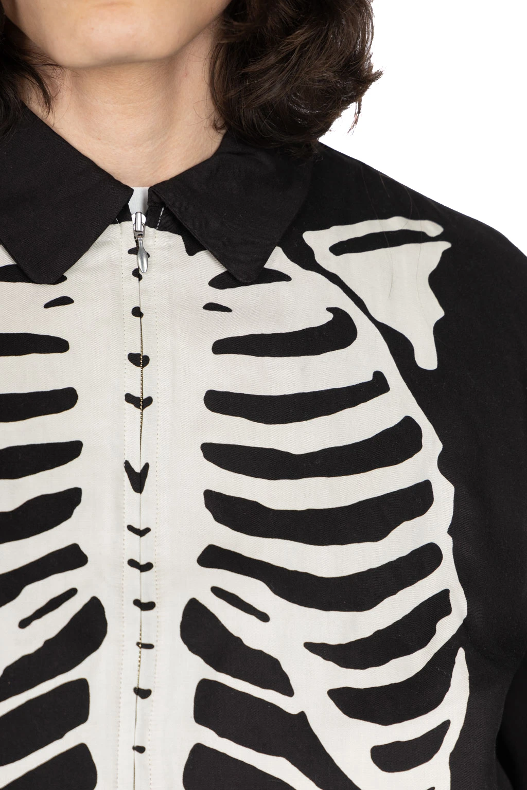 Rayon Twill BONE Drizzler JKT - Black 5 Rayon Twill BONE Drizzler JKT - Black - Image 5