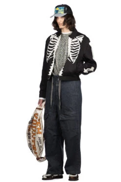 Rayon Twill BONE Drizzler JKT - Black 12 Rayon Twill BONE Drizzler JKT - Black -Lemaire Shop Kapital Rayon Twill BONE Drizzler JKT Black K2309LJ026 BLK 06 m