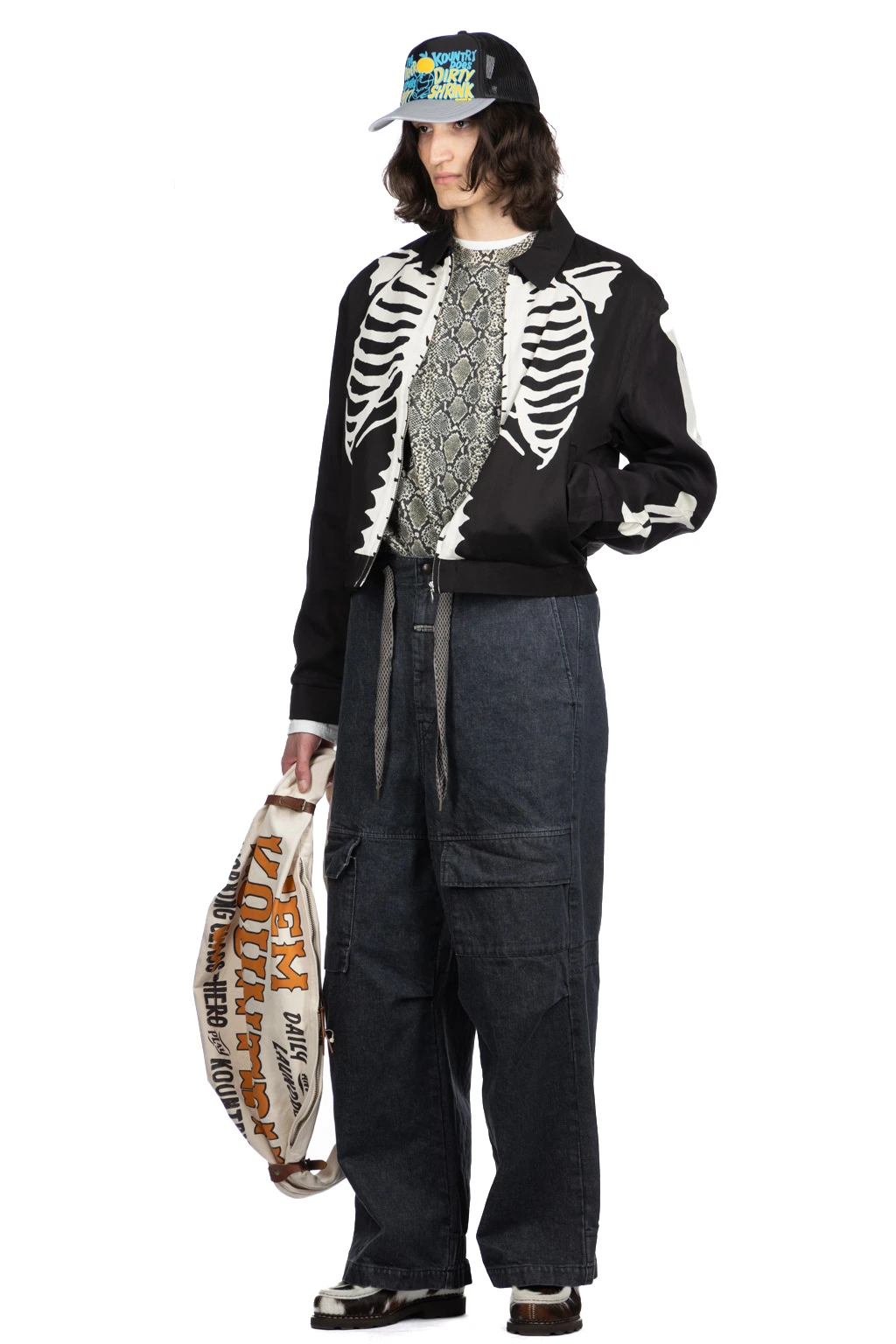 Rayon Twill BONE Drizzler JKT - Black 6 Rayon Twill BONE Drizzler JKT - Black - Image 6