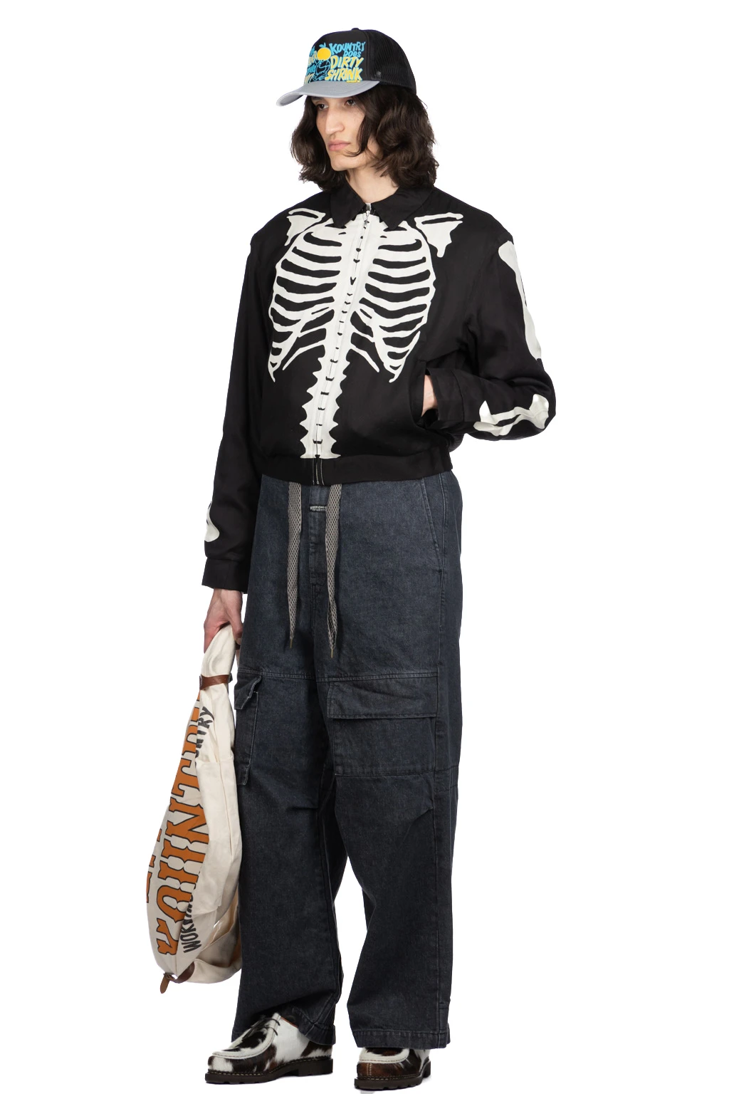 Rayon Twill BONE Drizzler JKT - Black 7 Rayon Twill BONE Drizzler JKT - Black - Image 7