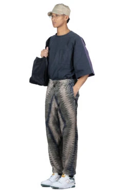 THUNDER MOTHER Fleece EASY Pants - Grey X Beige -Lemaire Shop Kapital THUNDER MOTHER Fleece EASY Pants Grey x Beige K2211LP147 ta 09 m