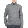 TOP Jersey High Neck Pocket Long Sleeve T - Charcoal