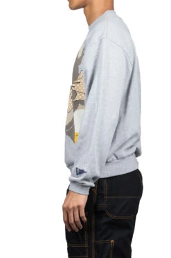 TOP Knit Crew SWT (BIG BEAR In RAINBOWY HAPPY SOX) - Grey -Lemaire Shop Kapital TOP Knit Crew SWT BIG BEAR in RAINBOWY HAPPY SOX Grey EK 1279 GRY ta 03