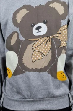 TOP Knit Crew SWT (BIG BEAR In RAINBOWY HAPPY SOX) - Grey -Lemaire Shop Kapital TOP Knit Crew SWT BIG BEAR in RAINBOWY HAPPY SOX Grey EK 1279 GRY ta 05