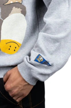 TOP Knit Crew SWT (BIG BEAR In RAINBOWY HAPPY SOX) - Grey -Lemaire Shop Kapital TOP Knit Crew SWT BIG BEAR in RAINBOWY HAPPY SOX Grey EK 1279 GRY ta 06