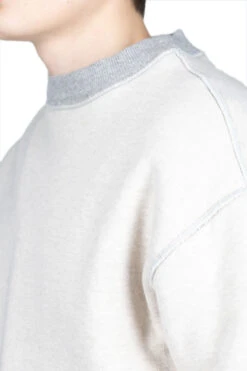 TOP Knit Reversible Elbow-Rip SWT (CONEYBOWY) - Natural X Grey -Lemaire Shop Kapital TOP Knit Reversible Elbow Rip SWT CONEYBOWY Natural x Grey K2210LC104 noe 06 m