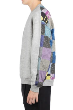 Top Fleece X PROFILE RAINBOWY Quilt 2-Tone BIG SWT - Grey 12 Top Fleece X PROFILE RAINBOWY Quilt 2-Tone BIG SWT - Grey -Lemaire Shop Kapital Top Fleece x PROFILE RAINBOWY Quilt 2 Tone BIG SWT Grey EK 1482 GRY 03 m