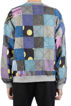 Top Fleece X PROFILE RAINBOWY Quilt 2-Tone BIG SWT - Grey 13 Top Fleece X PROFILE RAINBOWY Quilt 2-Tone BIG SWT - Grey -Lemaire Shop Kapital Top Fleece x PROFILE RAINBOWY Quilt 2 Tone BIG SWT Grey EK 1482 GRY 04 m