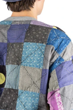 Top Fleece X PROFILE RAINBOWY Quilt 2-Tone BIG SWT - Grey 15 Top Fleece X PROFILE RAINBOWY Quilt 2-Tone BIG SWT - Grey -Lemaire Shop Kapital Top Fleece x PROFILE RAINBOWY Quilt 2 Tone BIG SWT Grey EK 1482 GRY 06 m