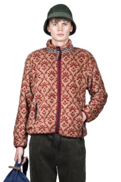 YOSEMITE Arabesque Fleece ZIP Blouson - Beige