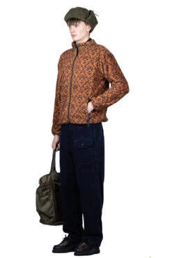 YOSEMITE Arabesque Fleece ZIP Blouson - Brown -Lemaire Shop Kapital YOSEMITE Arabesque Fleece ZIP Blouson Brown K2210LC083 BR 06 m