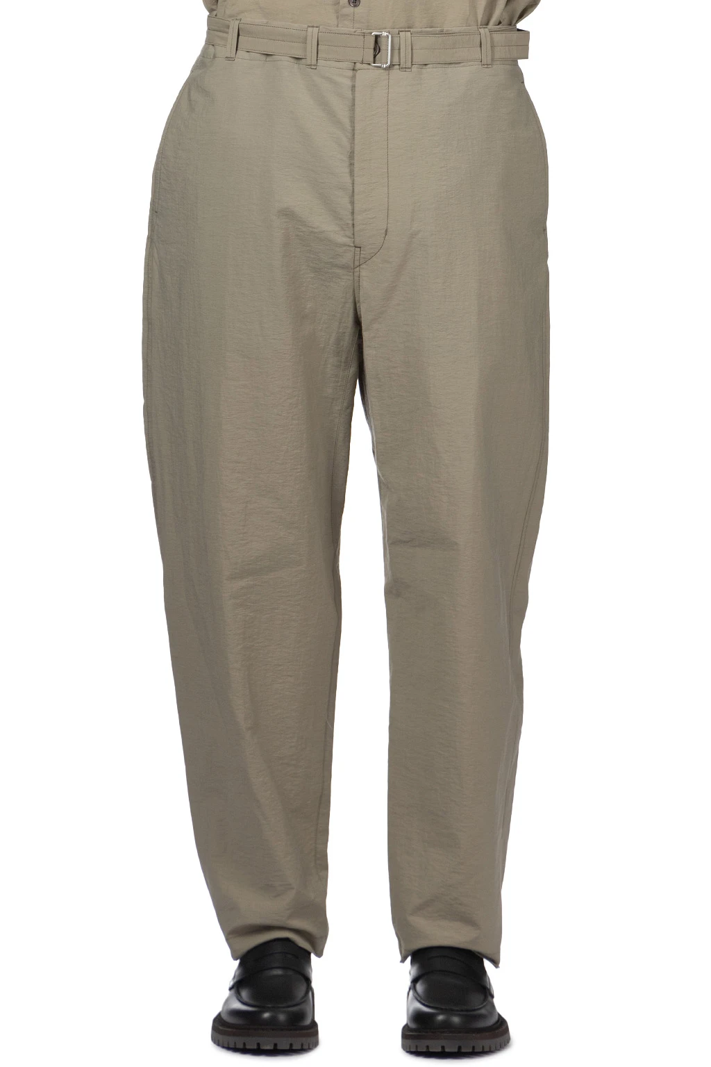 Lemaire Belted Carrot Pants - Dusty Khaki 2 Lemaire Belted Carrot Pants - Dusty Khaki - Image 2