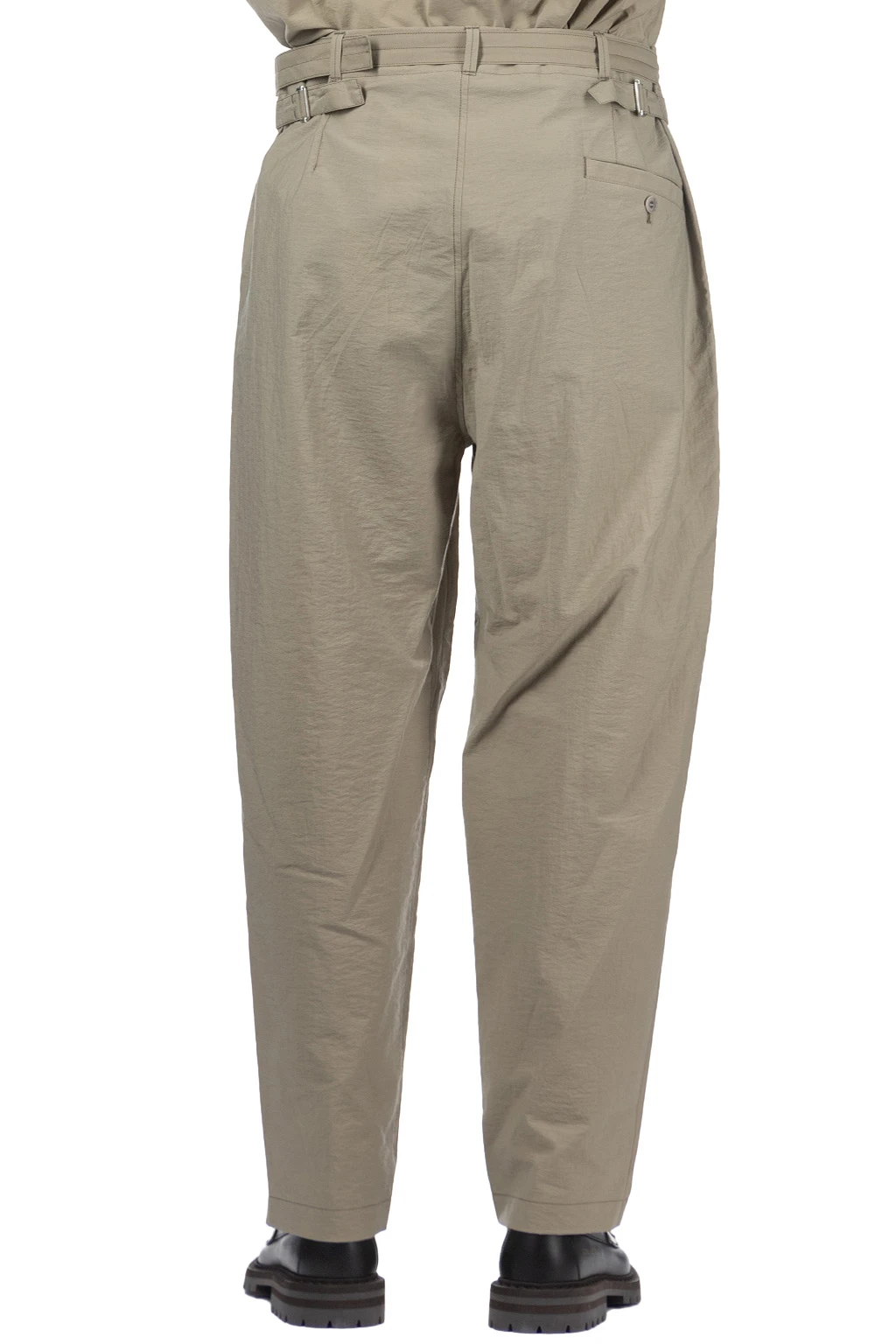 Lemaire Belted Carrot Pants - Dusty Khaki 4 Lemaire Belted Carrot Pants - Dusty Khaki - Image 4