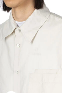 Lemaire Double Pocket LS Shirt - Pale Mastic -Lemaire Shop LEMAIRE Double Pocket LS Shirt Pale Mastic SH1089 LF1209 BG199 05