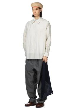 Lemaire Double Pocket LS Shirt - Pale Mastic -Lemaire Shop LEMAIRE Double Pocket LS Shirt Pale Mastic SH1089 LF1209 BG199 07