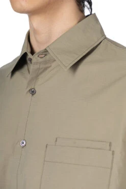 Lemaire Double Pocket SS Shirt - Dusty Khaki -Lemaire Shop LEMAIRE Double Pocket SS Shirt Dusty Khaki SH1079 LF1234 GR641 2005