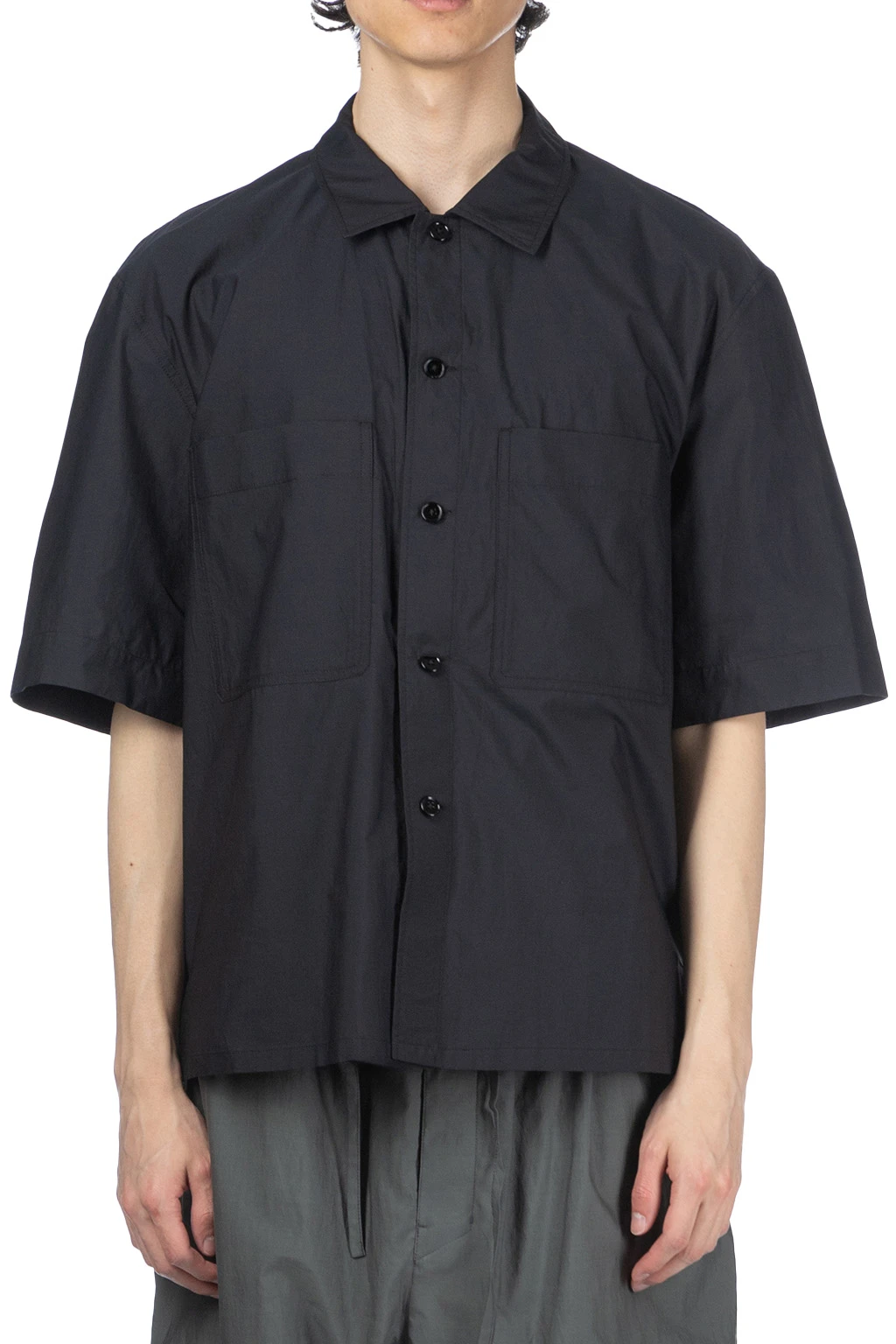 Lemaire SS Pyjama Shirt - Black 2 Lemaire SS Pyjama Shirt - Black - Image 2