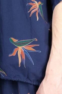 Cupra Hemp Aloha Shirt - Navy -Lemaire Shop Nanamica Cupra Hemp Aloha Shirt Navy SUGS419U N 06 m