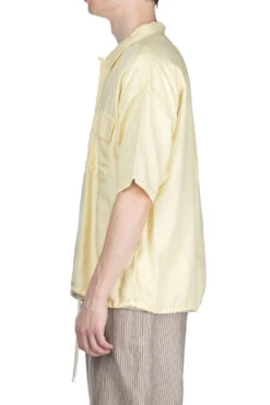 Open Collar Cupra Hemp S/S Shirt - Yellow 11 Open Collar Cupra Hemp S/S Shirt - Yellow -Lemaire Shop Nanamica Open Collar Cupra Hemp SS Shirt Yellow SUGS418U Y 33 m