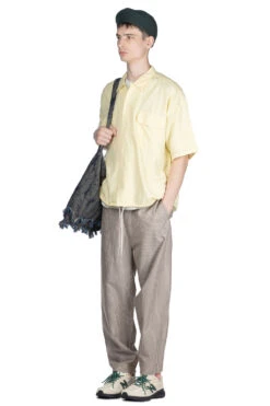 Open Collar Cupra Hemp S/S Shirt - Yellow 15 Open Collar Cupra Hemp S/S Shirt - Yellow -Lemaire Shop Nanamica Open Collar Cupra Hemp SS Shirt Yellow SUGS418U Y 37 m