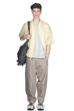 Open Collar Cupra Hemp S/S Shirt - Yellow 17 Open Collar Cupra Hemp S/S Shirt - Yellow -Lemaire Shop Nanamica Open Collar Cupra Hemp SS Shirt Yellow SUGS418U Y 39 m