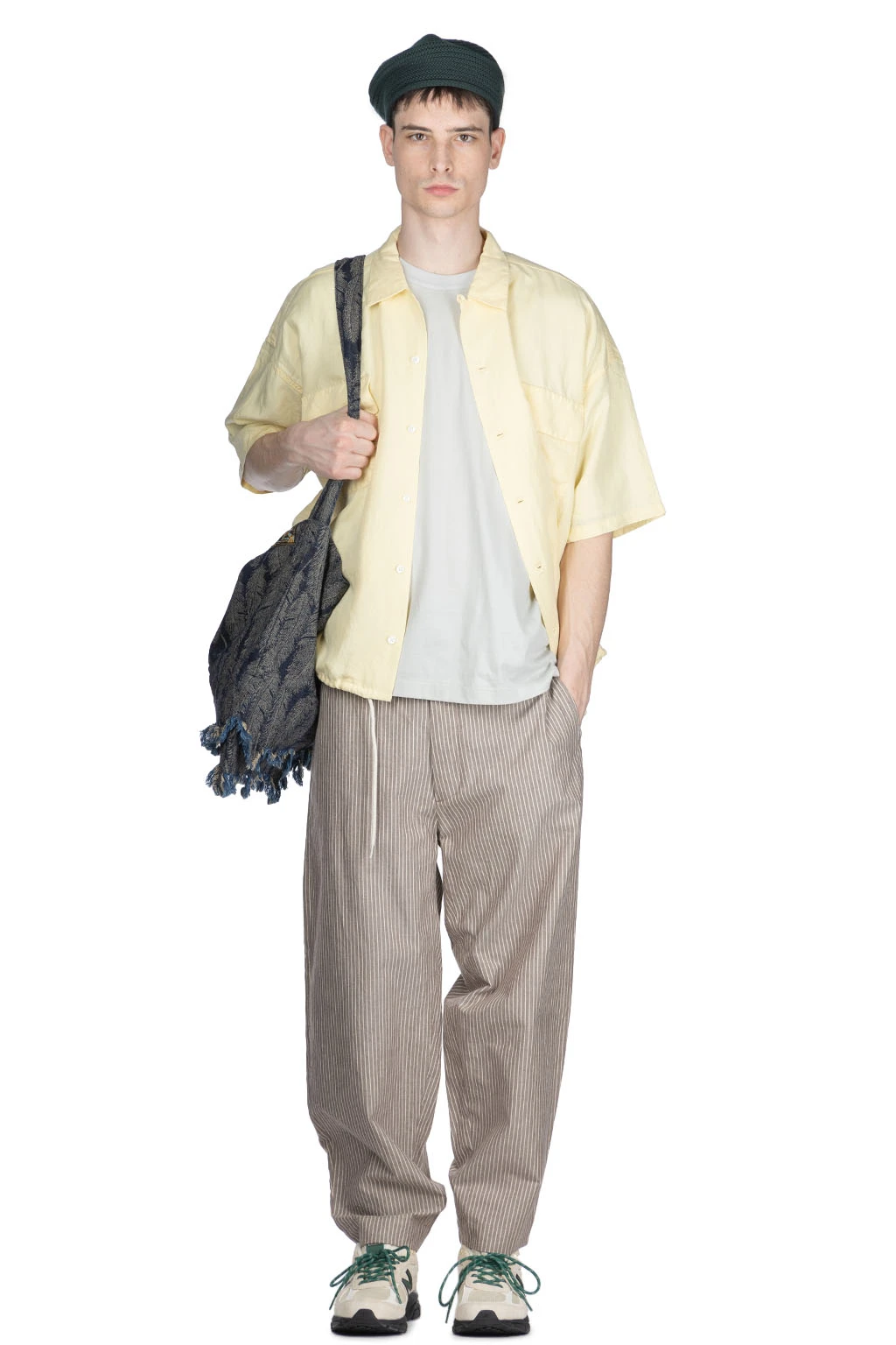 Open Collar Cupra Hemp S/S Shirt - Yellow 9 Open Collar Cupra Hemp S/S Shirt - Yellow - Image 9