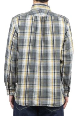 British Officer's Shirt Type2 Flannel Check - Grey -Lemaire Shop Nigel Cabourn British Officers Shirt Type2 Flannel Check Grey 117139 04