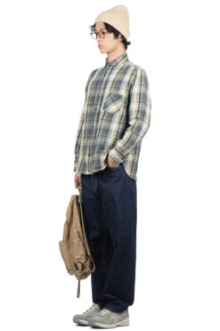 British Officer's Shirt Type2 Flannel Check - Grey -Lemaire Shop Nigel Cabourn British Officers Shirt Type2 Flannel Check Grey 117139 07