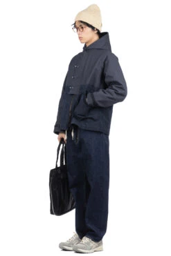 HALFTEX Half-Tex Combination Deck Jacket - Dark Navy -Lemaire Shop Nigel Cabourn HALFTEX Half Tex Combination Deck Jacket Dark Navy 117140 09