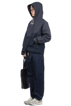 HALFTEX Half-Tex Combination Deck Jacket - Dark Navy -Lemaire Shop Nigel Cabourn HALFTEX Half Tex Combination Deck Jacket Dark Navy 117140 11