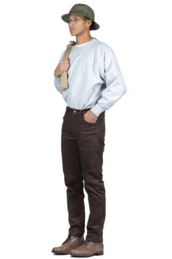 107 Corduroy Ivy Fit - Coffee Brown -Lemaire Shop OrSlow 107 Corduroy Ivy Fit Coffee Brown 01 0107W C52 08 m