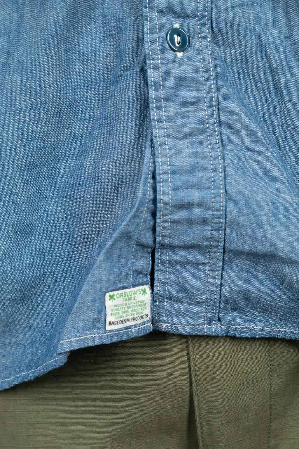 Chambray Work Shirt (Blue) 5 Chambray Work Shirt (Blue) - Image 5