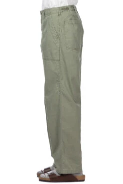 Herringbone Summer Fatigue Pants - Green Used -Lemaire Shop OrSlow Herringbone Summer Fatigue Pants Green Used 01 5103 16 noe 03 m